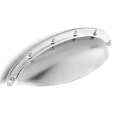 shaked shell, satin nickel